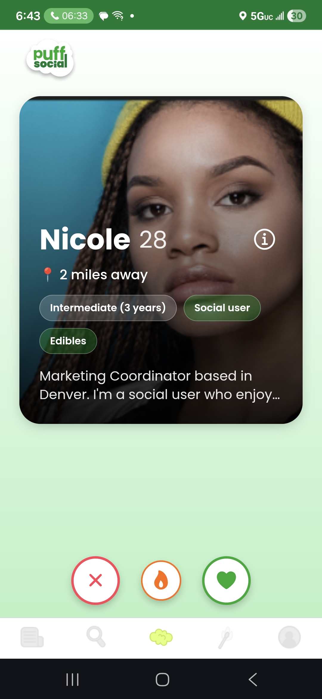 Puff Social - Nicole's Profile