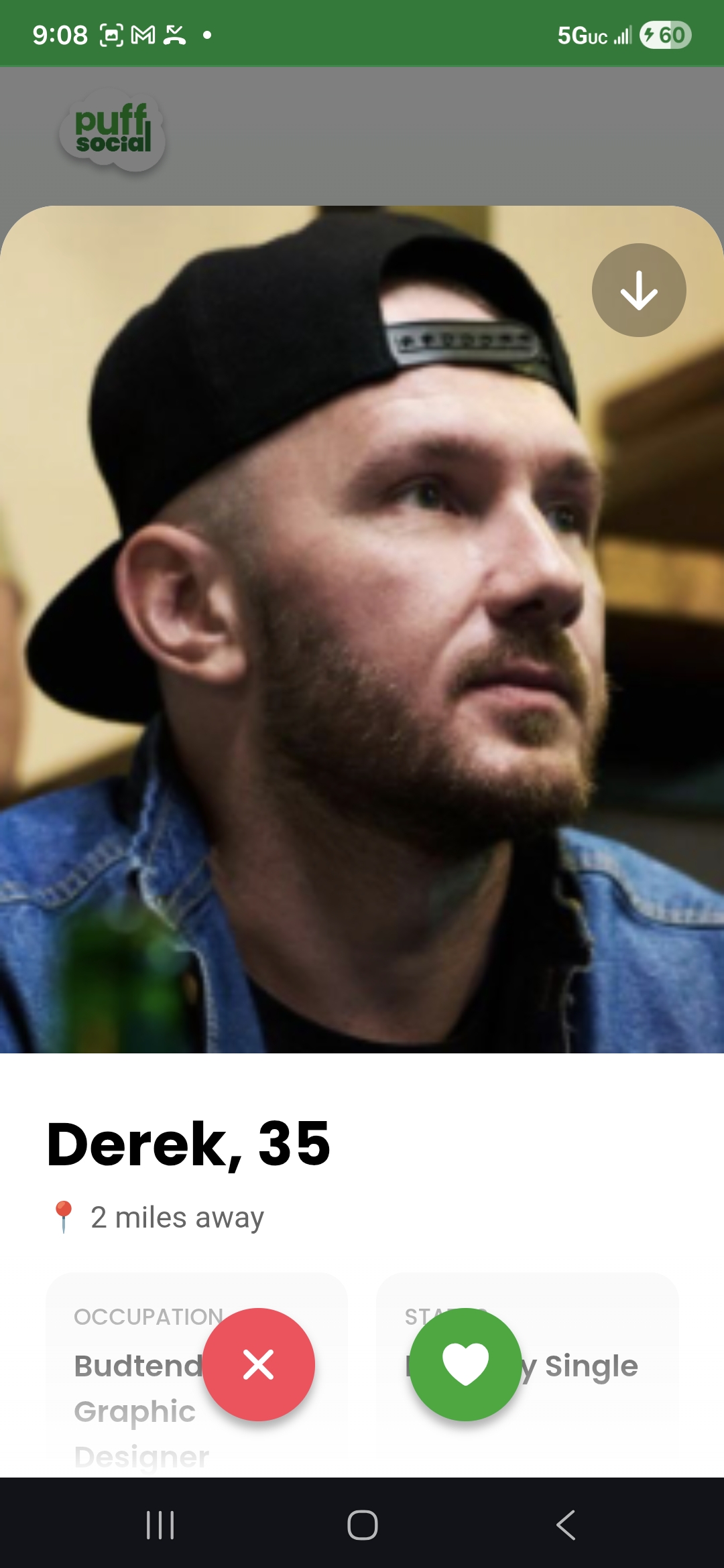 Puff Social - Derek's Profile